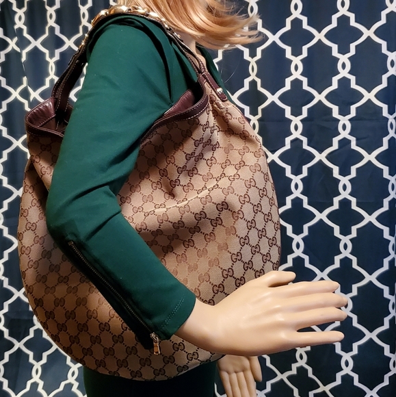Gucci Horsebit Wave Canvas Hobo - Picture 3 of 12
